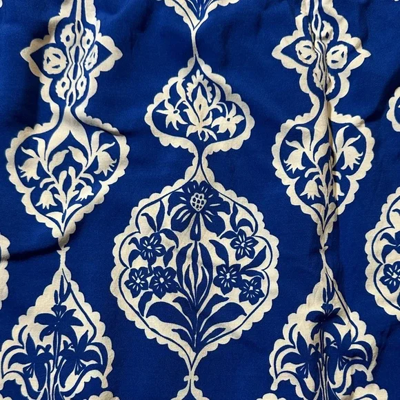 Baltic Born Blue and Cream Maxi Dress Size Medium - Picture 6 of 7